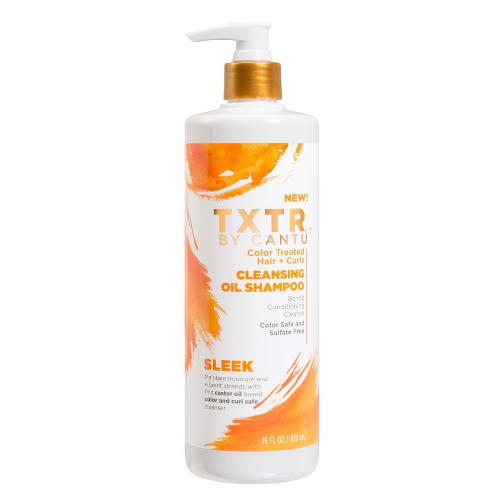 CANTU TXTR BY SLEEK COLOR TREATED HAIR + CURLS CLEANSING OIL SHAMPOO - 16 FL OZ,